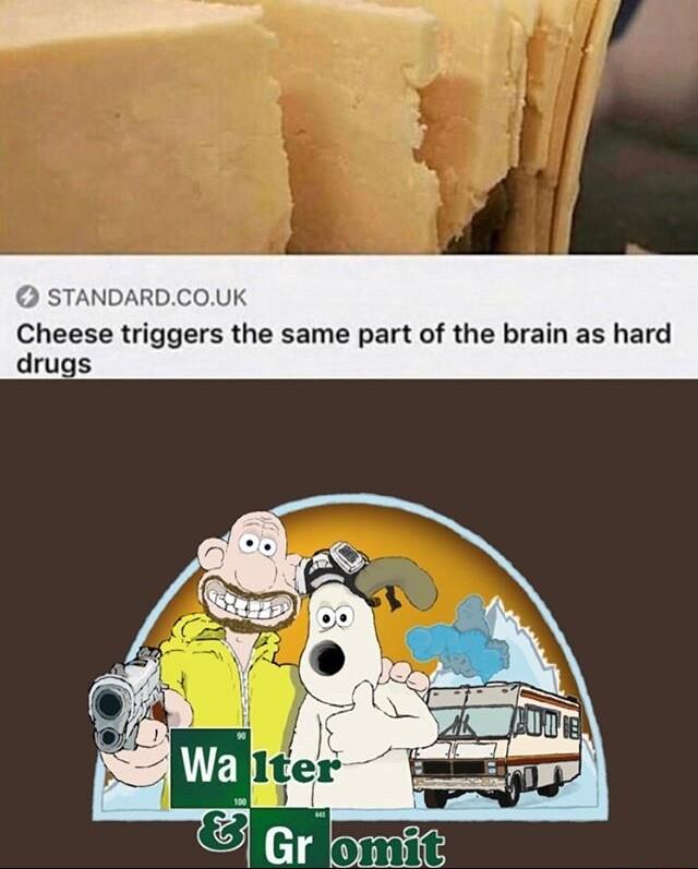 ARDCOUK Cheese triggers the same part of the brain as hard drugs