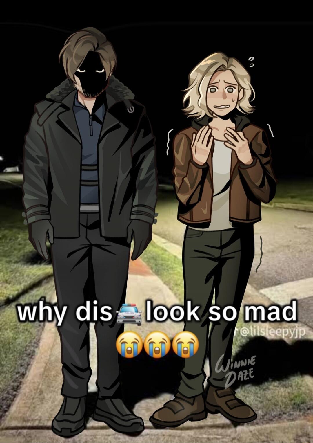 why dis police look so mad crying face crying face crying face