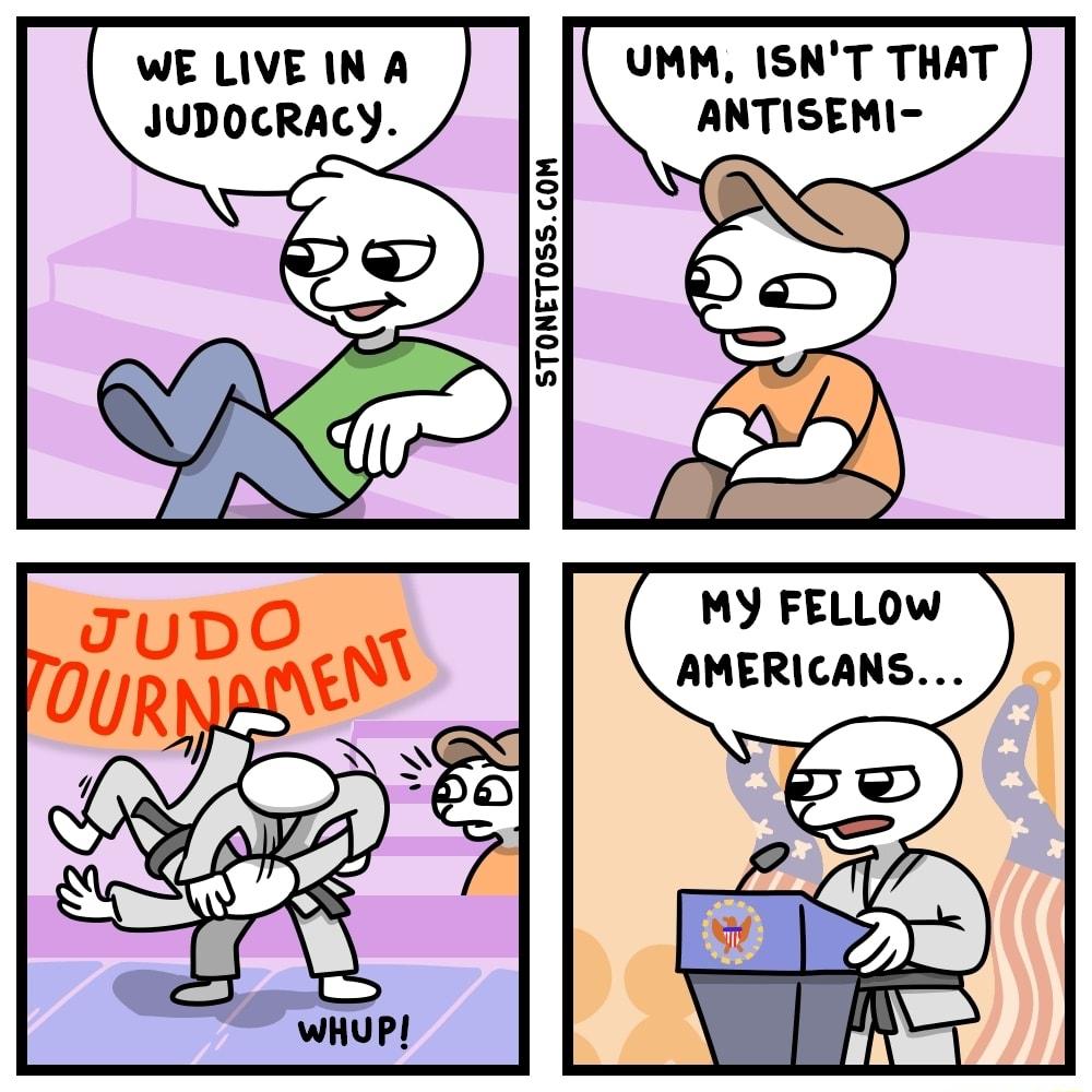 JUDO RACY j M MY FELLOW MERICANS m