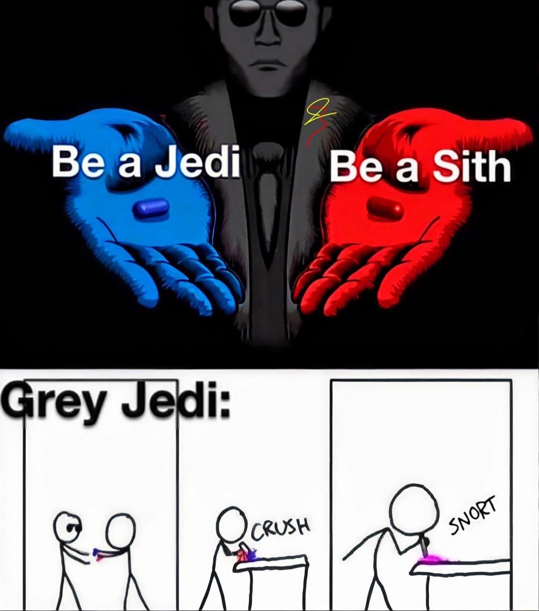 Be a Jedi Be a Sith Grey Jedi: