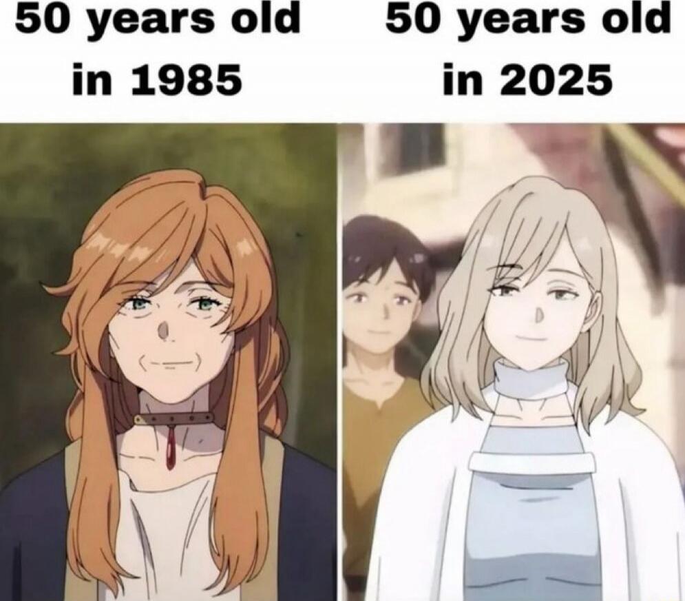 50 years old in 1985
50 years old in 2025
