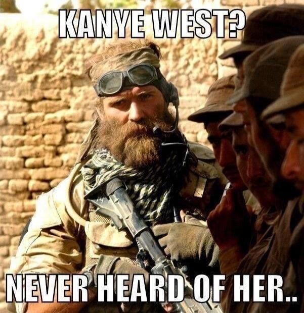 KANYE WEST?
NEVER HEARD OF HER..