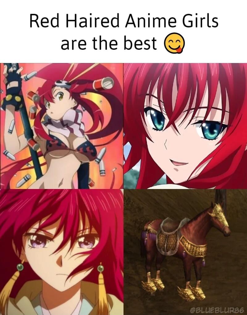 Red Haired Anime Girls are the best