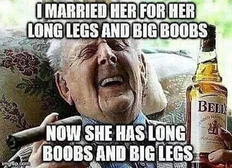 I MARRIED HER FOR HER LONG LEGS AND BIG BOOBS NOW SHE HAS LONG BOOBS AND BIG LEGS