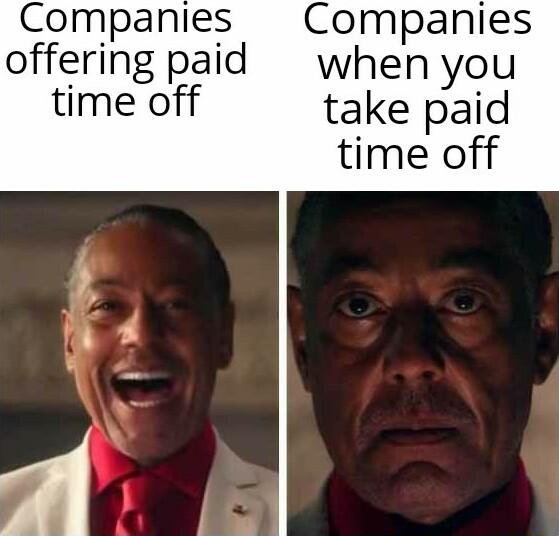 Companies Companies offering paid when you time off take paid time off
