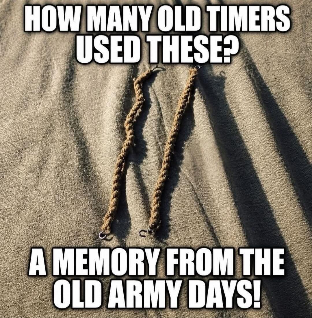 HOW MANY OLD TIMERS USED THESE? A MEMORY FROM THE OLD ARMY DAYS!