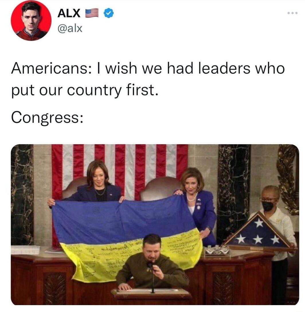 ALX L alx Americans wish we had leaders who put our country first Congress