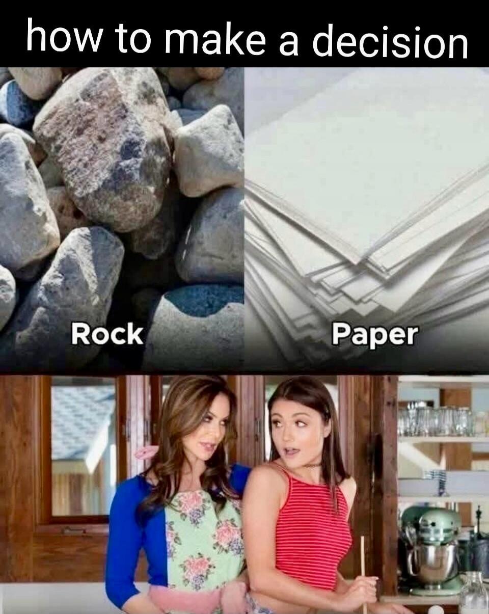 how to make a decision Rock Paper