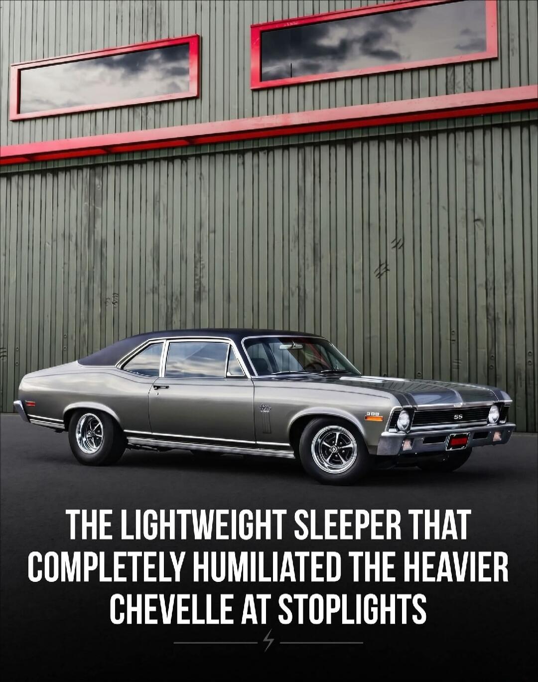 THE LIGHTWEIGHT SLEEPER THAT COMPLETELY HUMILIATED THE HEAVIER CHEVELLE AT STOPLIGHTS