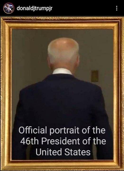 donaldjtrumpjr Official portrait of the 46th President of the United States