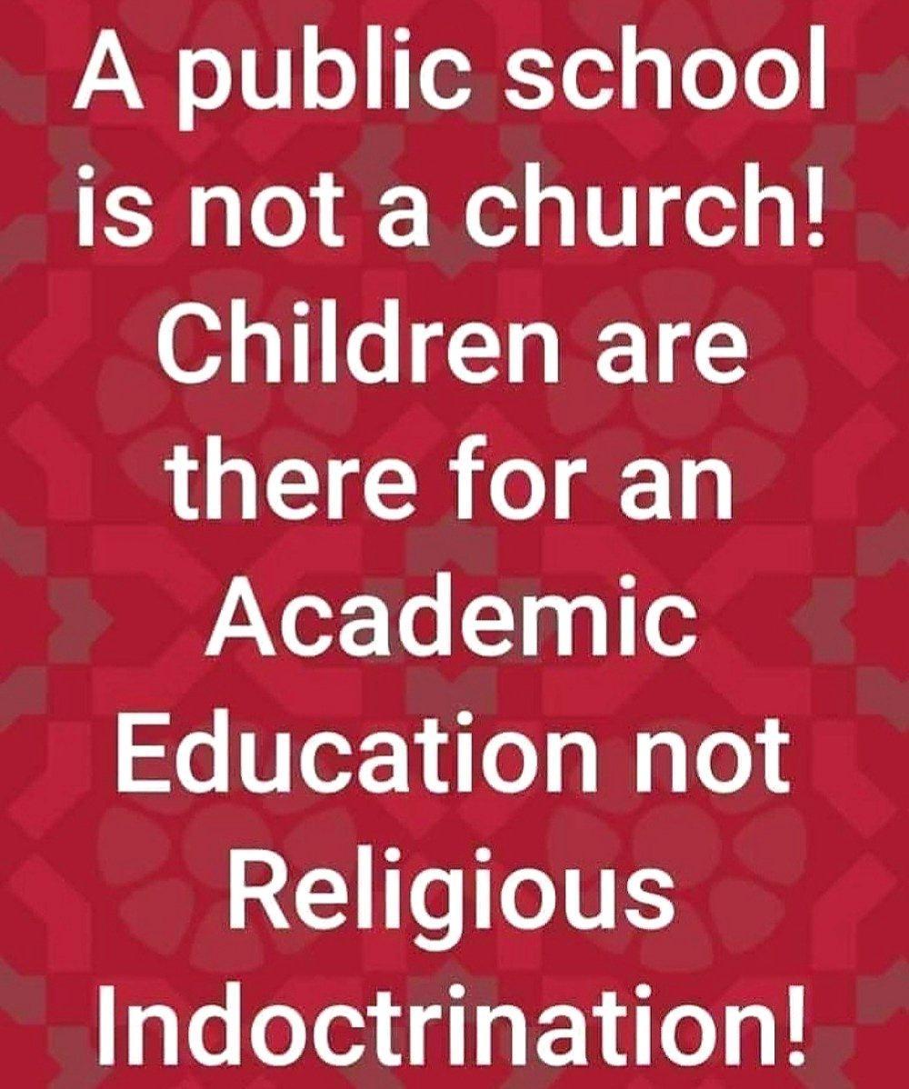A public school is not a church o s T there for an PAXerTo 1341 Education not ETeoIT Indoctrination