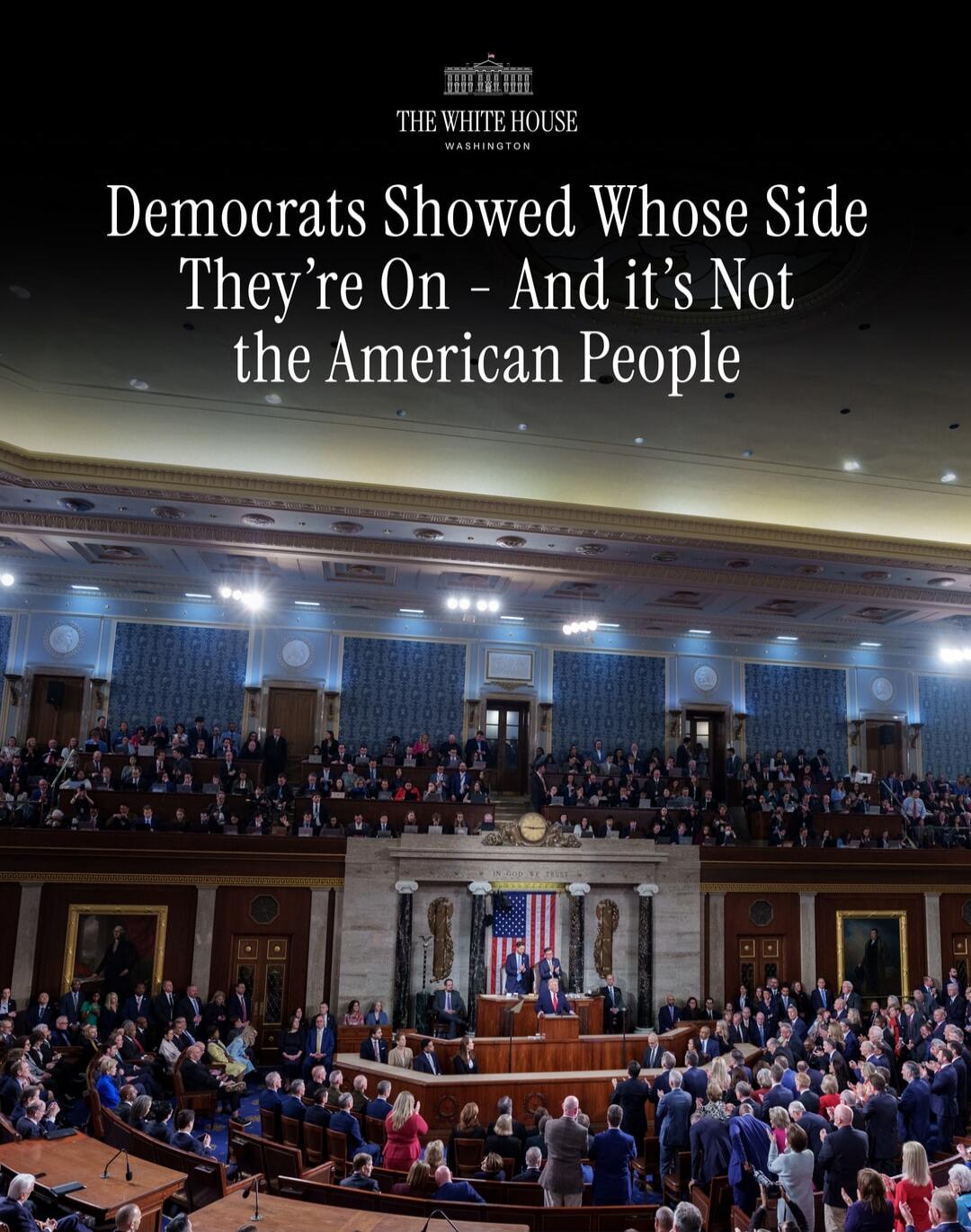 Democrats Showed Whose Side They're On - And it's Not the American People