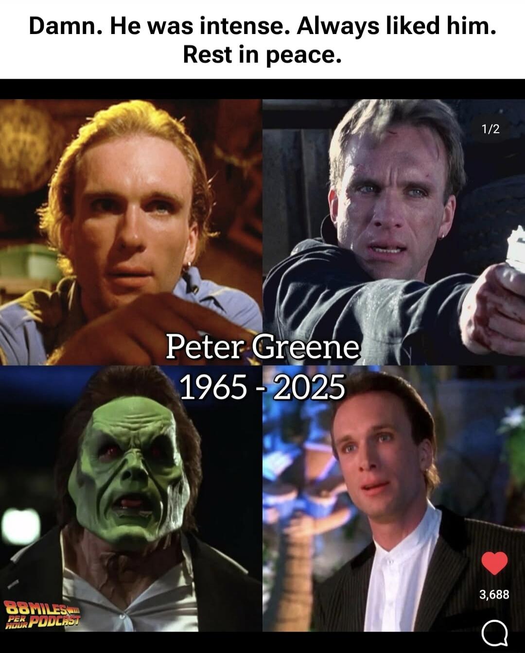 Damn. He was intense. Always liked him. Rest in peace.
Peter Greene
1965 - 2025
