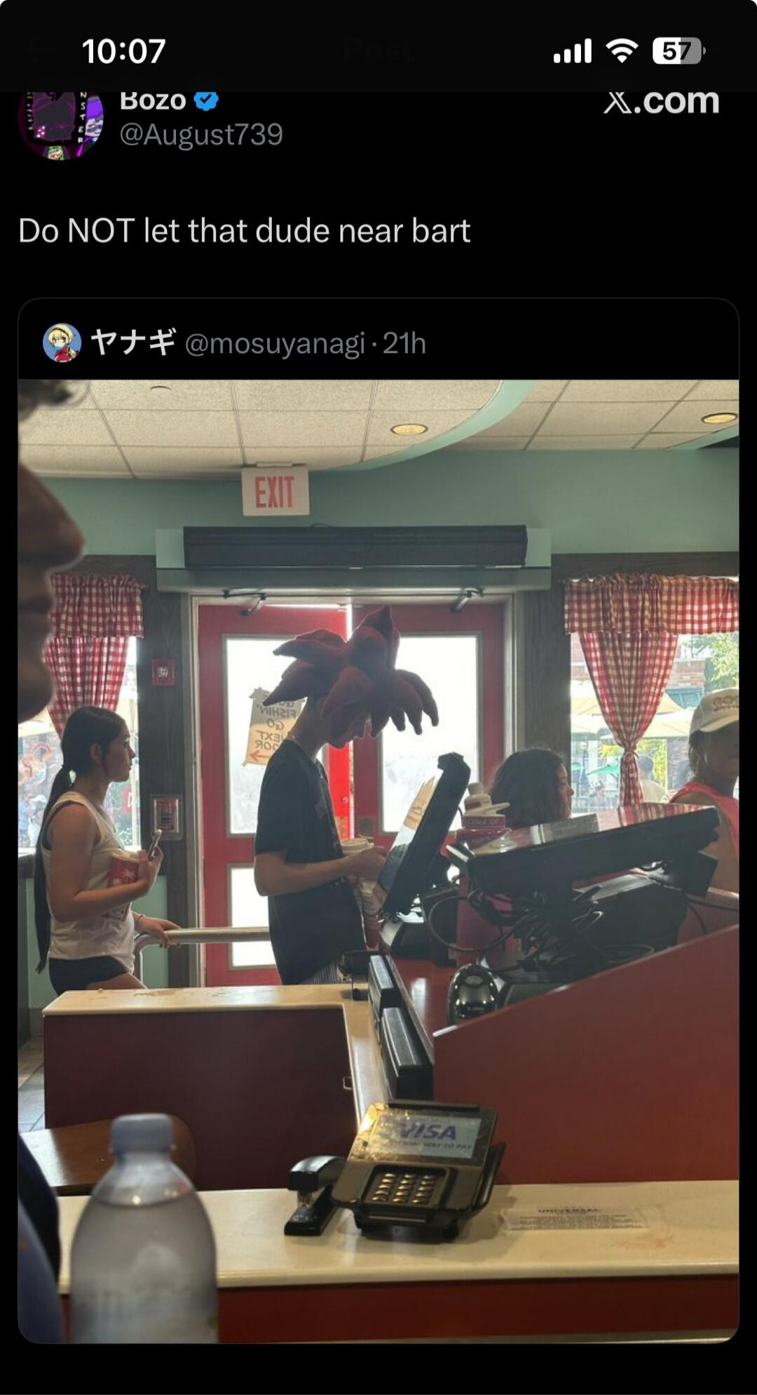 Do NOT let that dude near bart
ヤナギ @mosuyanagi 21h