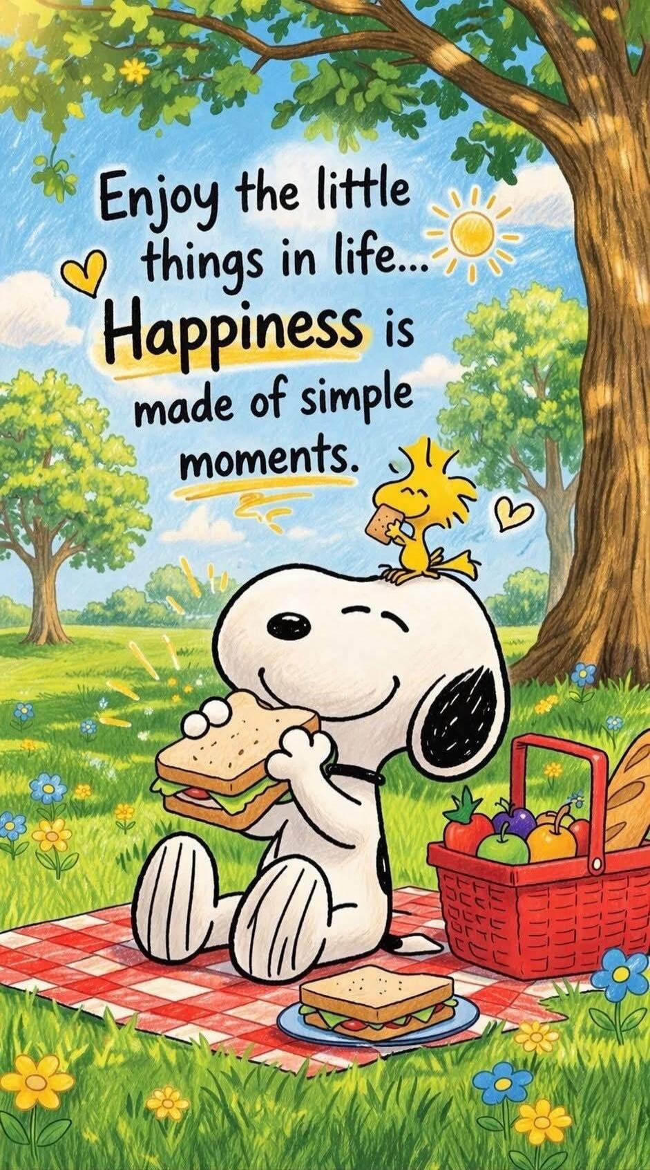 Enjoy the little things in life... Happiness is made of simple moments.