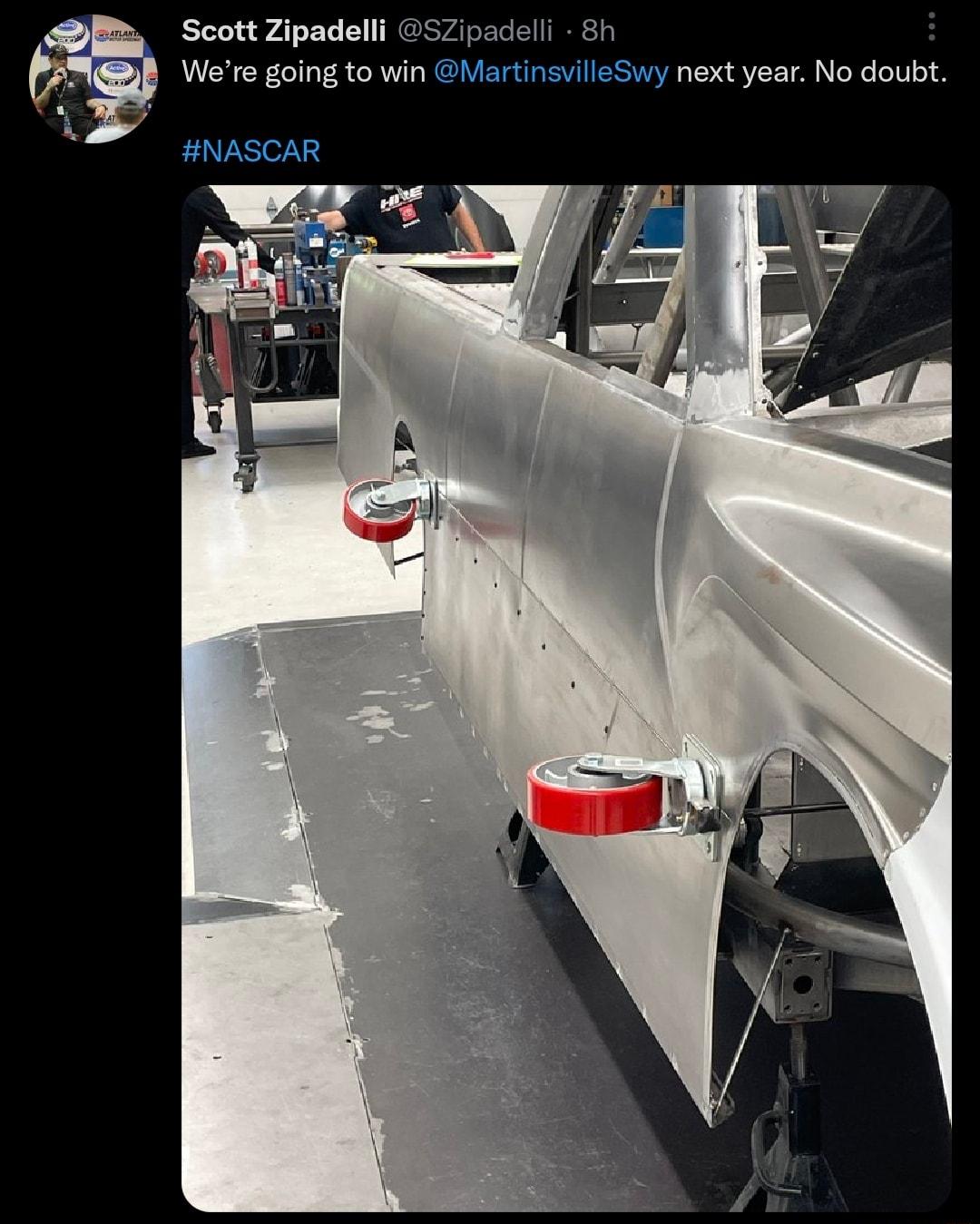 Scott Zipadelli Were going to win MartinsvilleSwy next year No doubt NASCAR