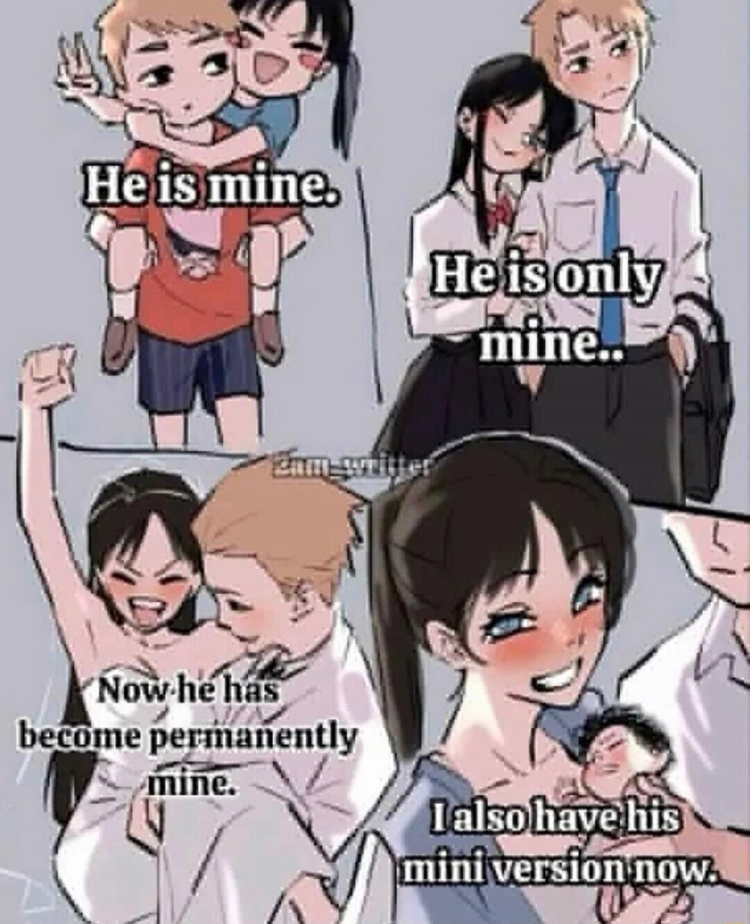 He is mine. He is only mine.. Now he has become permanently mine. I also have his mini version now.