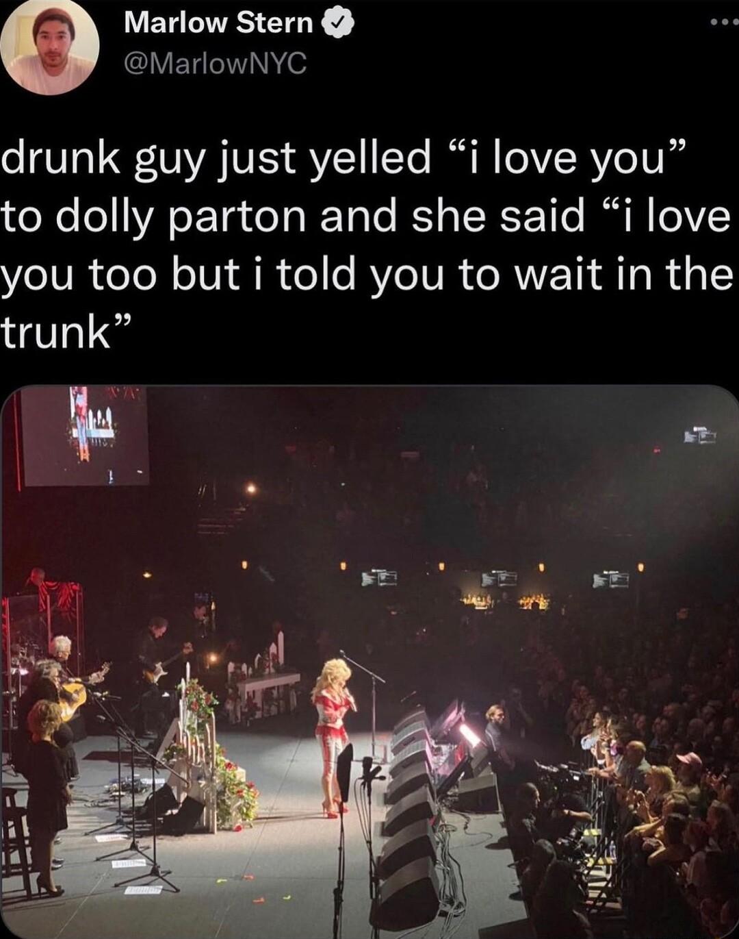 NS IVEGIIVNN o drunk guy just yelled i love you o oVAoETateTaRTale B IRCE Ve I R 0V YColUR ol oIV R o e RYeIVR AW TI A Ta R 4 trunk