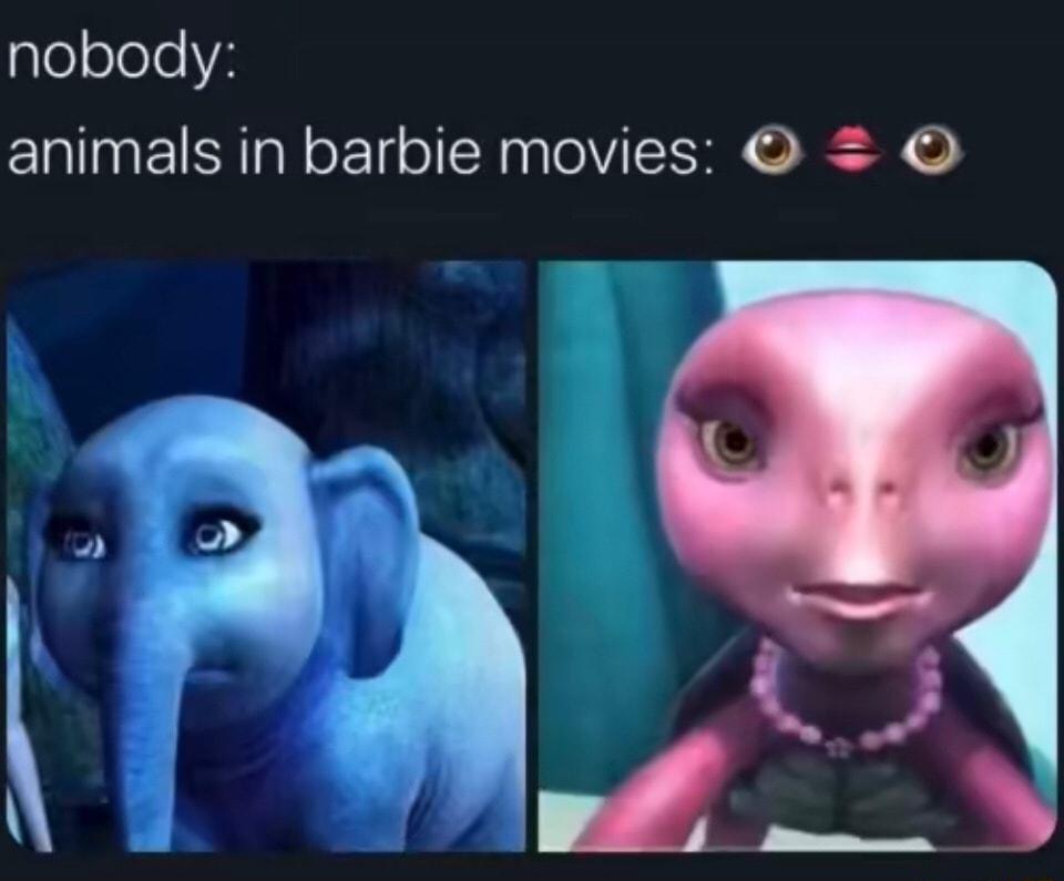 leeleleVA animals in barbie movies mE