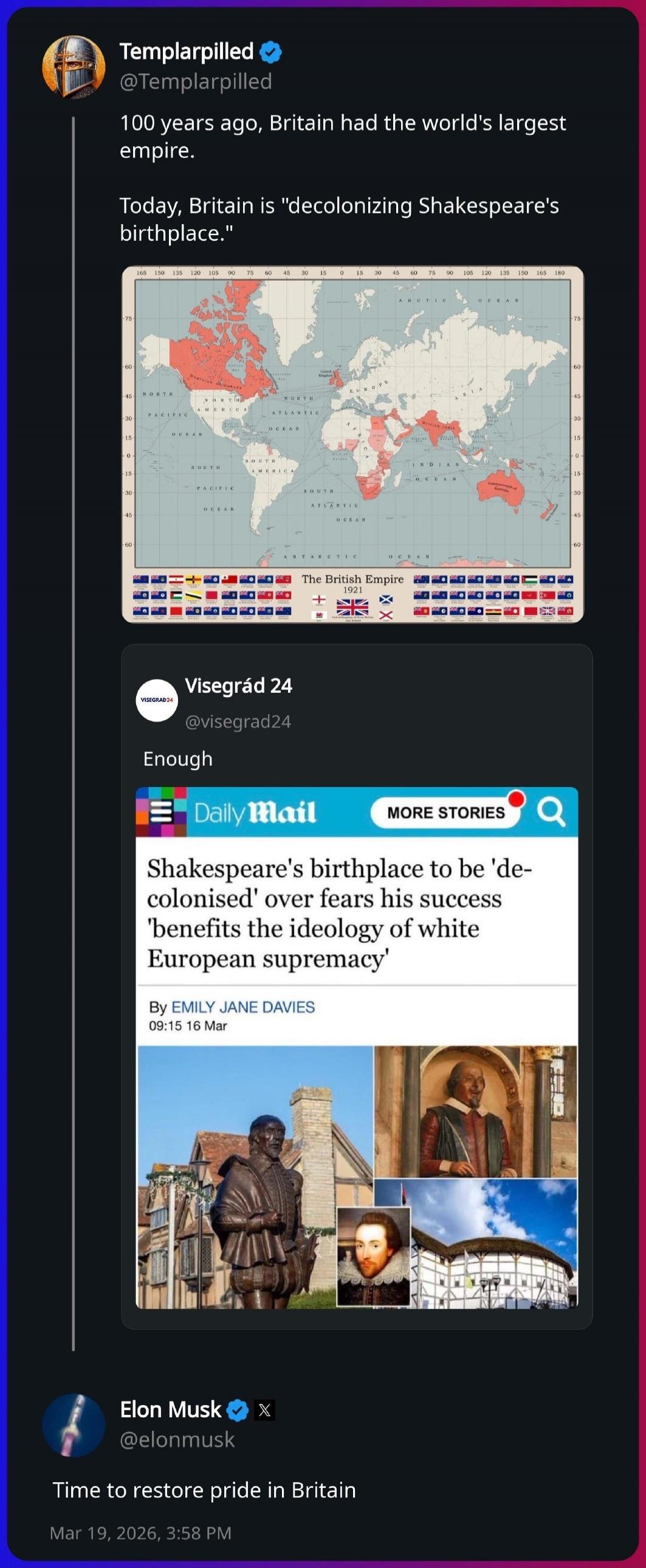 100 years ago, Britain had the world's largest empire. Today, Britain is 