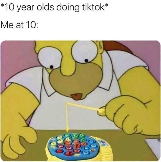 10 year olds doing tiktok Me at 10
