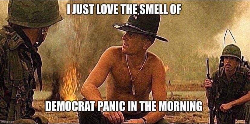 I JUST LOVE THE SMELL OF DEMOCRAT PANIC IN THE MORNING