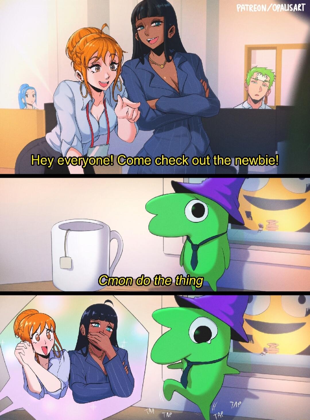 Hey everyone! Come check out the newbie! Cmon do the thing TAP TAP