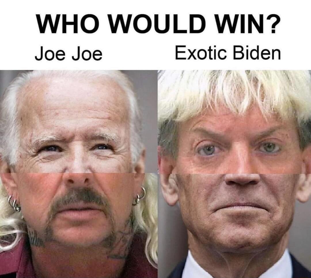 WHO WOULD WIN Joe Joe Exotic Biden