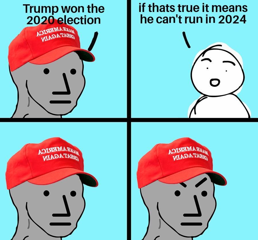 if thats true it means he cantrunin 2024 Trump won the 202lection