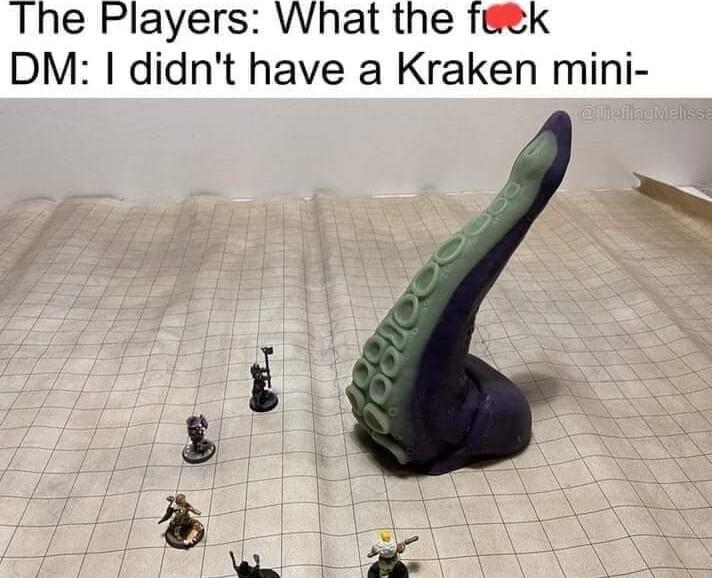 The Players What the k DM didnt have a Kraken mini
