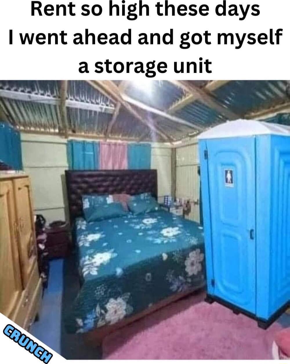 Rent so high these days went ahead and got myself a storage unit