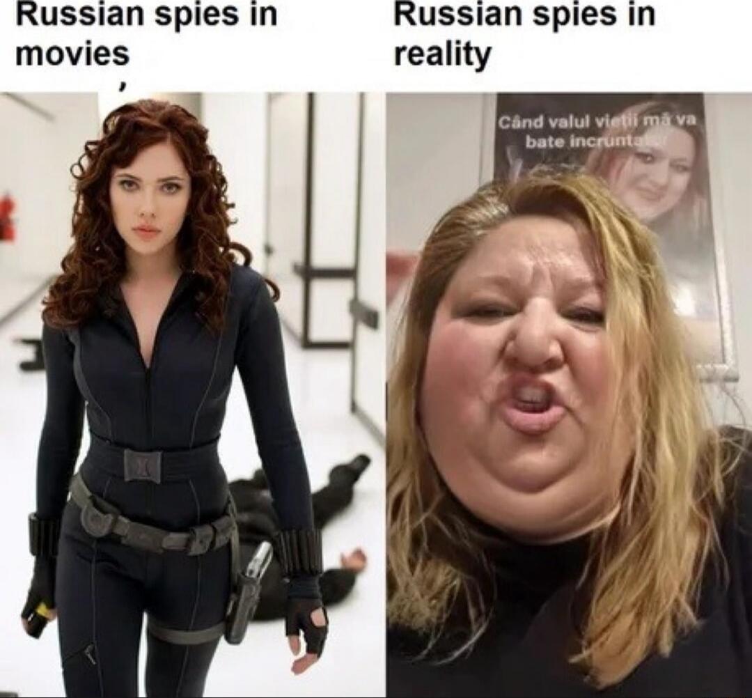 Russian spies in movies
Russian spies in reality