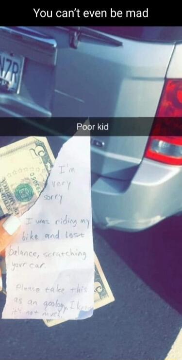 You cant even be mad
