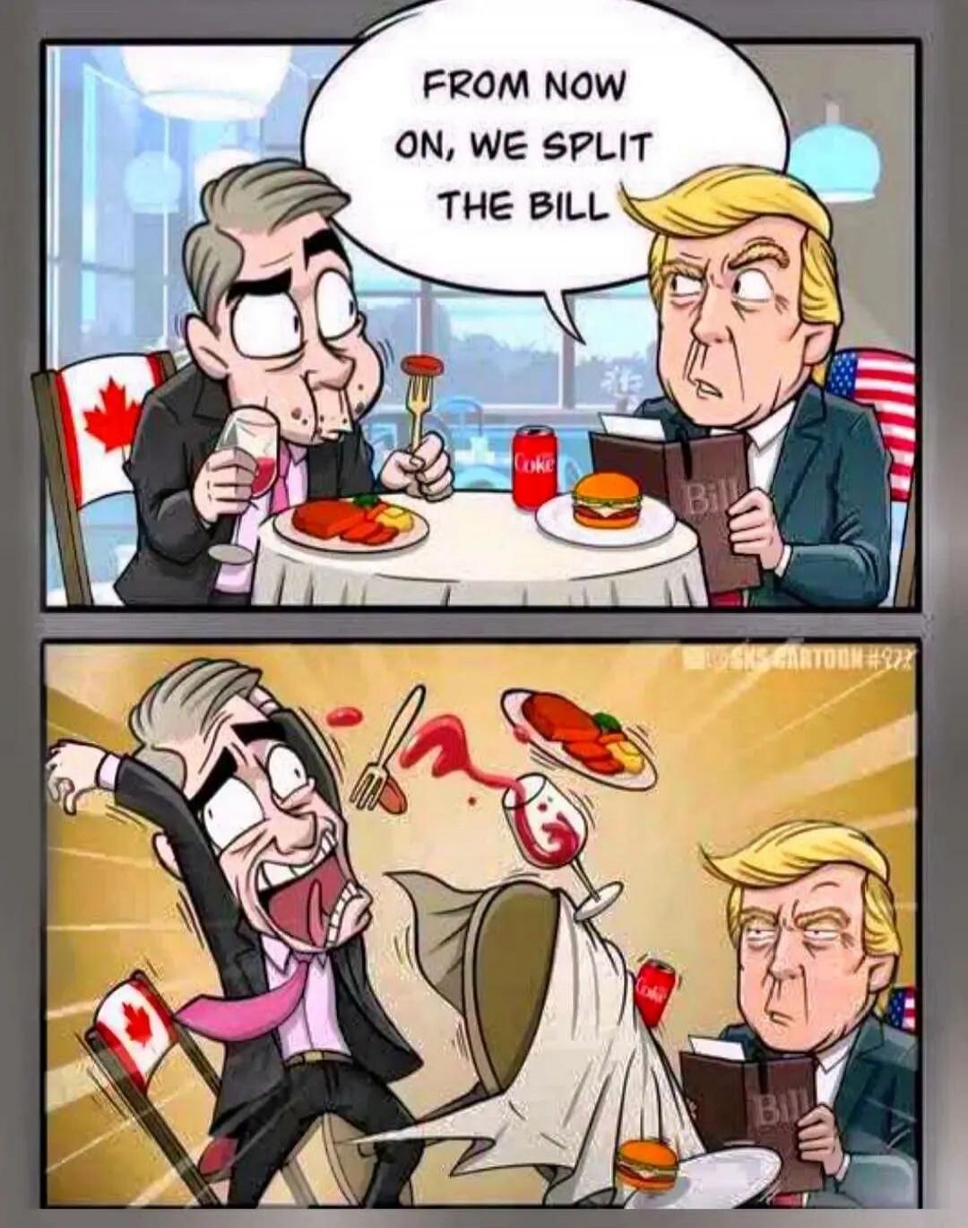 FROM NOW ON, WE SPLIT THE BILL