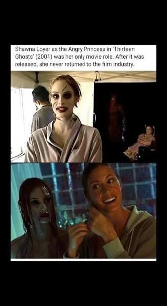 Shawna Loyer as the Angry Princess in 'Thirteen Ghosts' (2001) was her only movie role. After it was released, she never returned to the film industry.