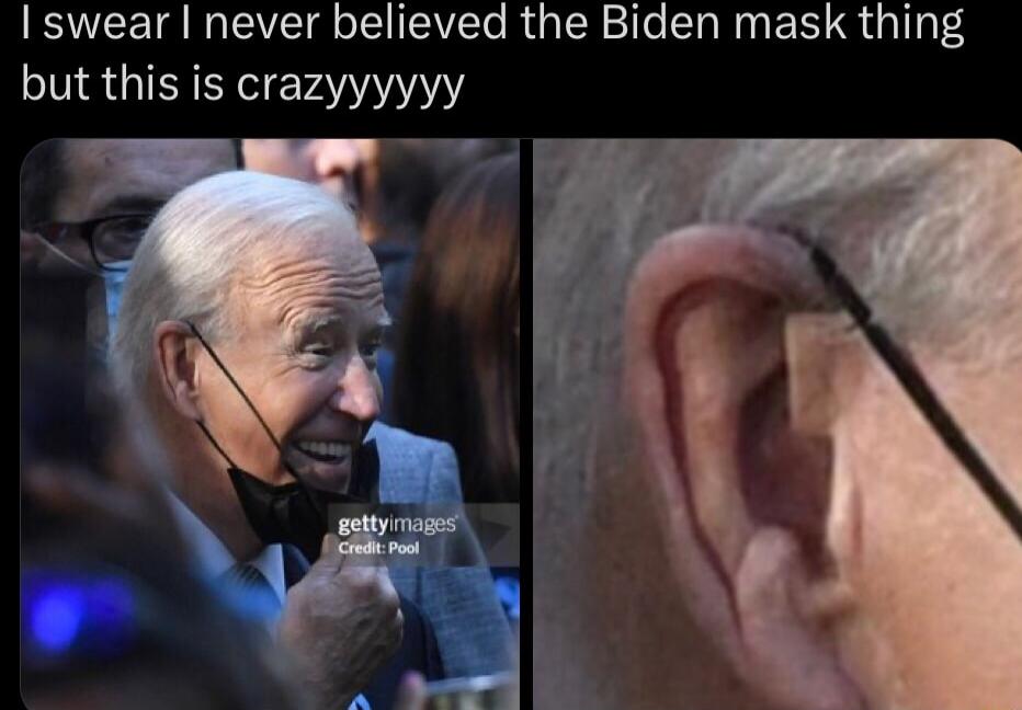 I swear I never believed the Biden mask thing but this is crazyyyyyy