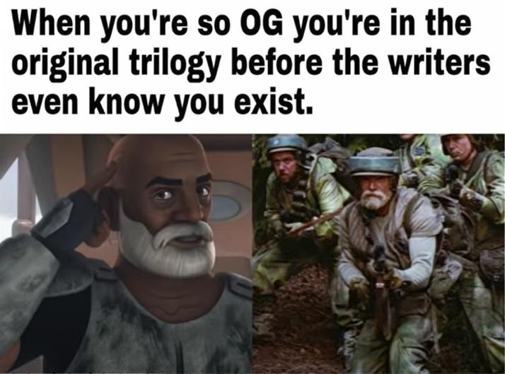 When youre so OG youre in the original trilogy before the writers even know you exist i Ip Ve X Nas J RS O i M K