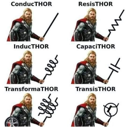 ConducTHOR ResisTHOR InducTHOR CapaciTHOR A Aj i TransformaTHOR TransisTHOR 2 A
