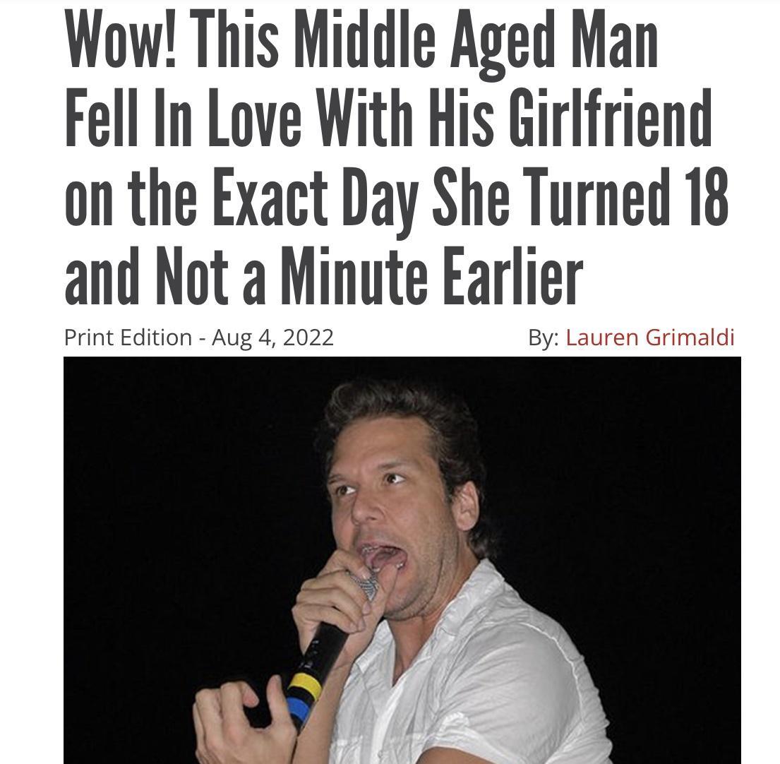 Wow This Middle Aged Man Fell In Love With His Girlfriend on the Exact Day She Turned 18 t a Minute Earlier