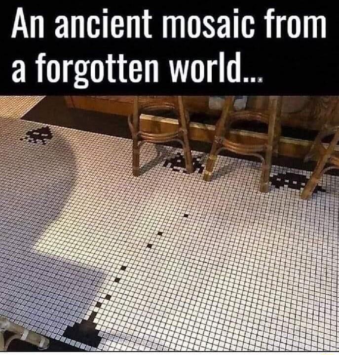 An ancient mosaic from a forgotten world