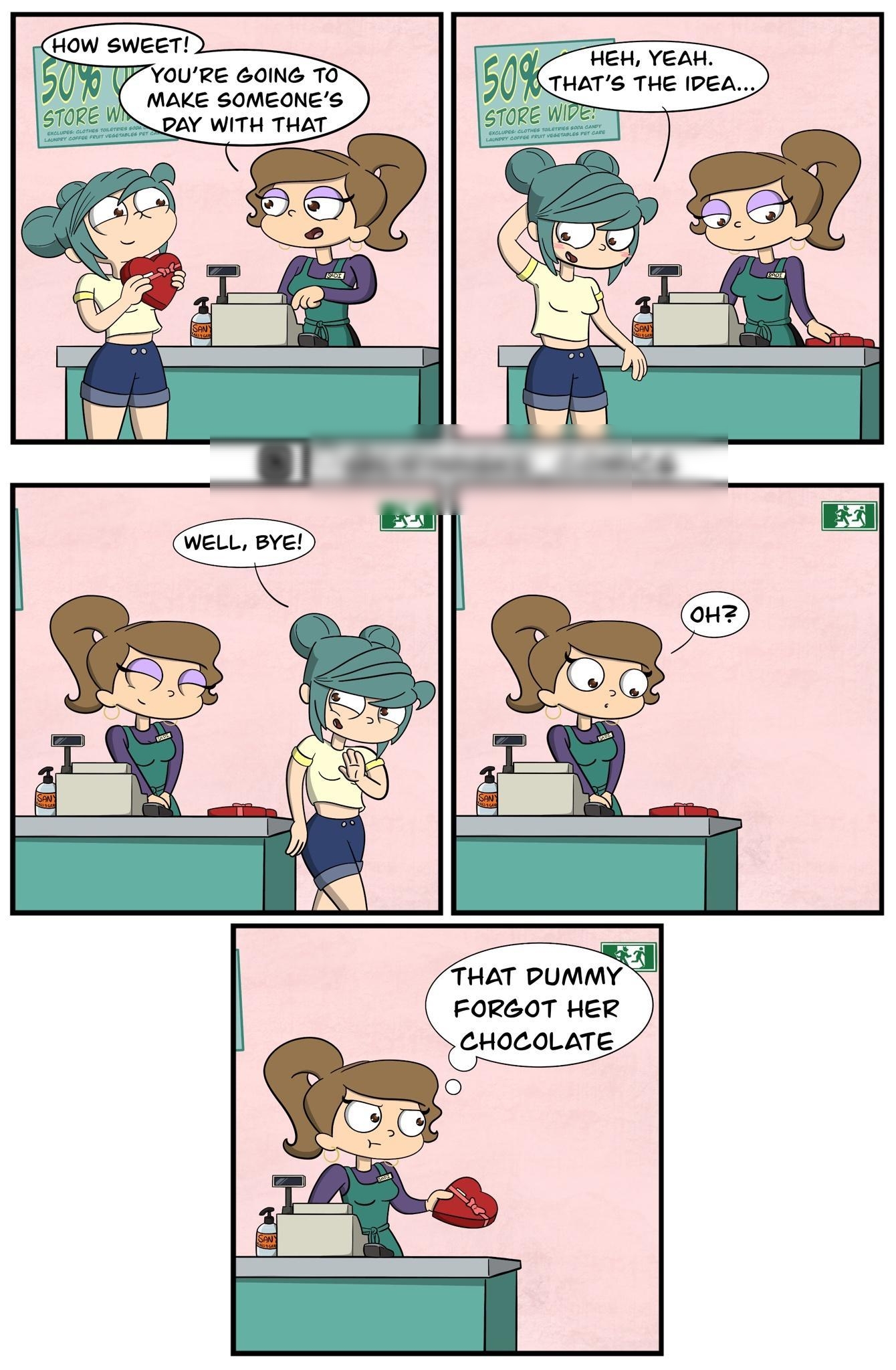 HEH YEAH YOURE GOING TO THATS THE IDEA MAKE SOMEONES N DAY WITH THAT FORGOT HER CHOCOLATE