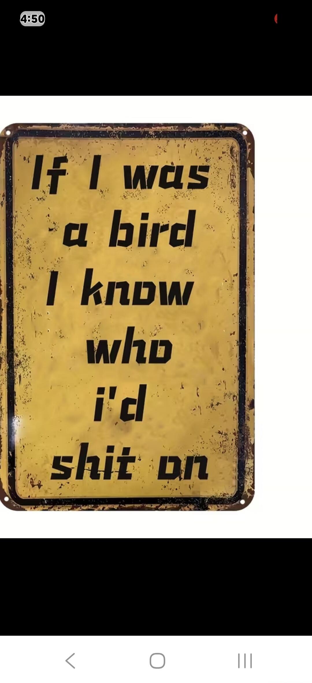 If I was a bird I know who i'd shit on