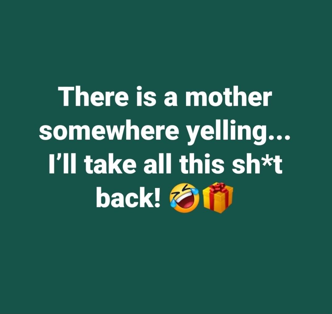 There is a mother somewhere yelling I REUCE R TR back