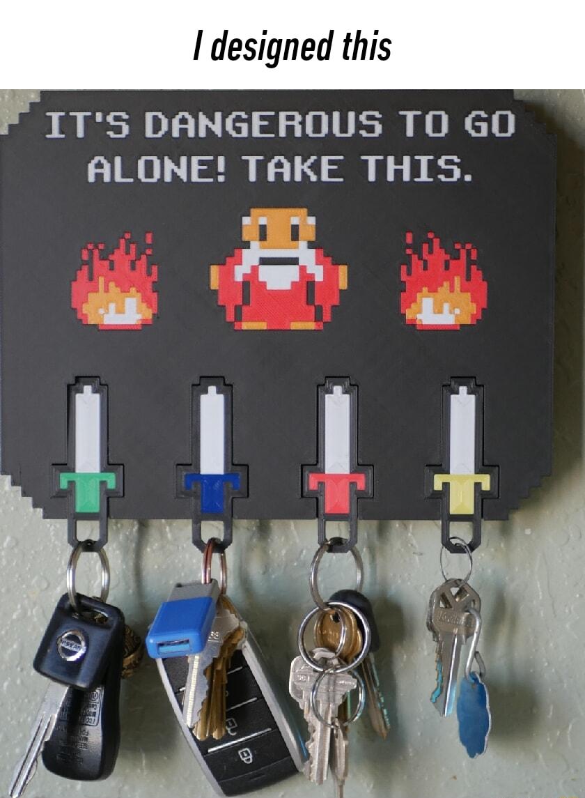 designed this ITs DANGEROUS TO GO ALONE TAKE THIS Py