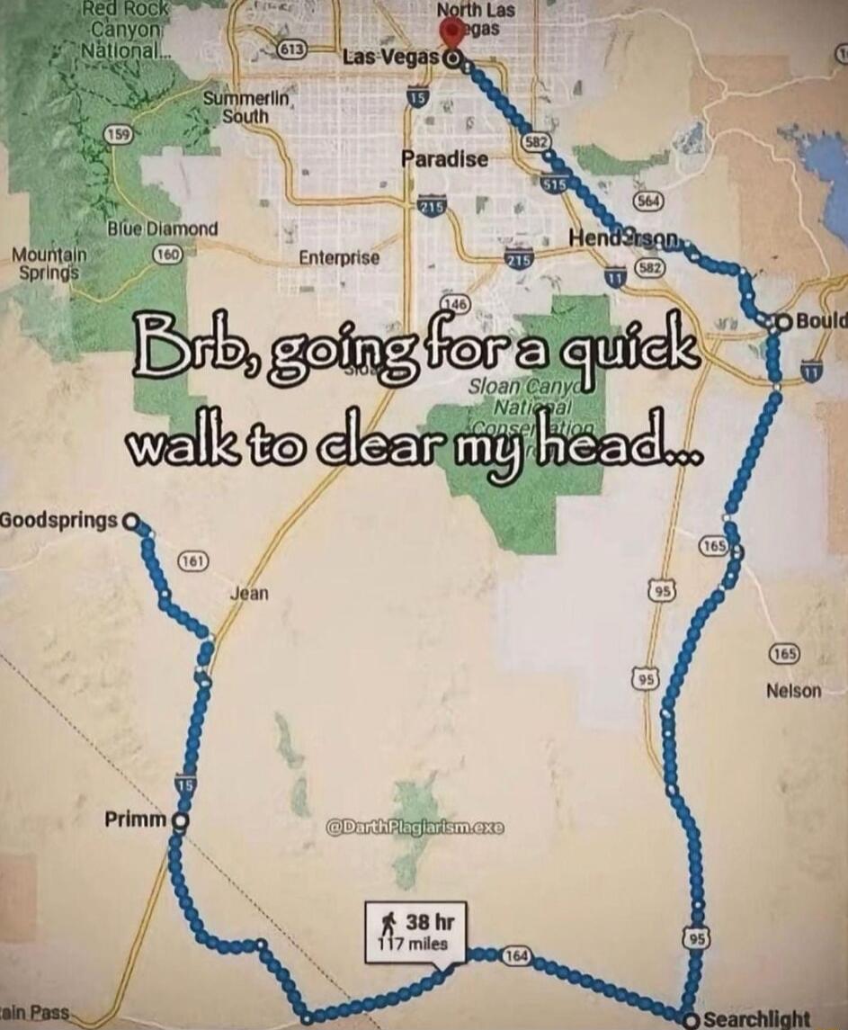 Brb, going for a quick walk to clear my head...