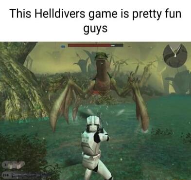 This Helldivers game is pretty fun guys ey A