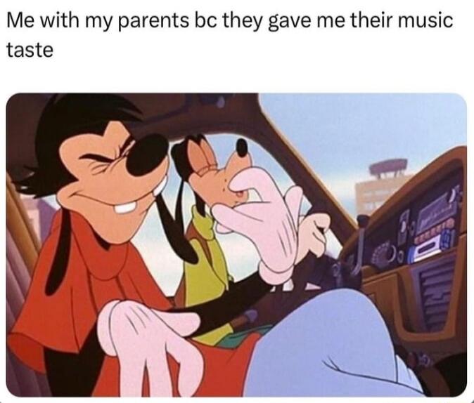 Me with my parents bc they gave me their music taste