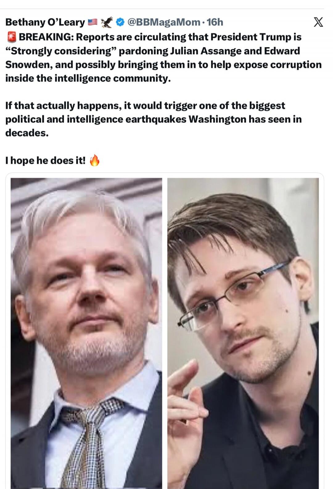 BREAKING: Reports are circulating that President Trump is 