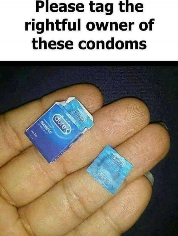 Please tag the rightful owner of these condoms
