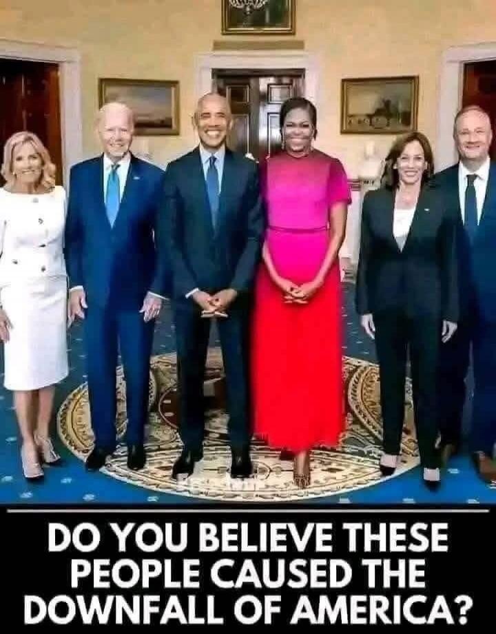 DO YOU BELIEVE THESE PEOPLE CAUSED THE DOWNFALL OF AMERICA?